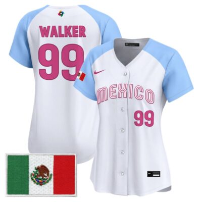 Women's Team Mexico World Baseball Classic Vapor Premier Stitched Jersey - 2026 Roster - 2023 Alternate / Taijuan Walker