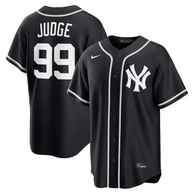 Aaron Judge New York Yankees Fashion Replica Black Out Jersey