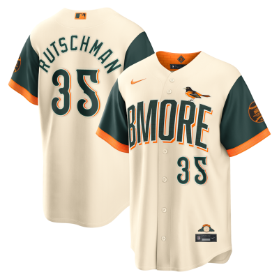 Adley Rutschman Baltimore Orioles 2026 City Connect Stadium Jersey - Cream