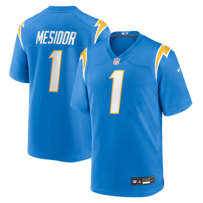 Akheem Mesidor Los Angeles Chargers 2026 NFL Draft First Round Pick No. 22 Team Game Jersey - Powder Blue
