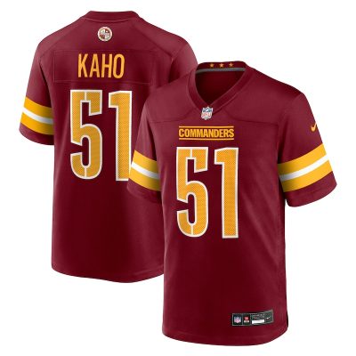 Ale Kaho Washington Commanders Team Game Jersey -  Burgundy