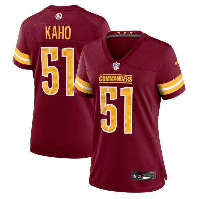 Ale Kaho Washington Commanders Women's Team Game Jersey -  Burgundy