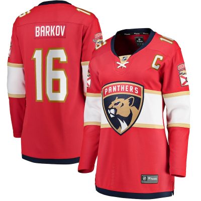 Aleksander Barkov Florida Panthers Women's Captain Patch Home Breakaway Player Jersey - Red