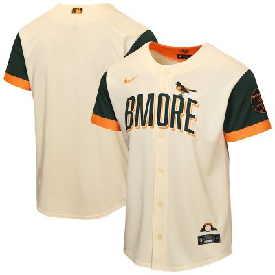 Baltimore Orioles Youth 2026 City Connect Stadium Jersey - Cream