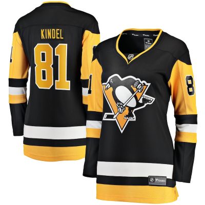 Ben Kindel Pittsburgh Penguins Women's Home Breakaway Jersey - Black