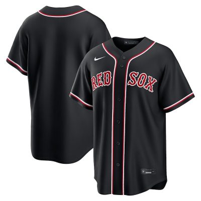 Boston Red Sox Fashion Replica Black Out Jersey