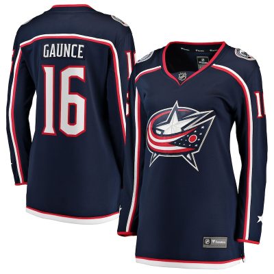 Brendan Gaunce Columbus Blue Jackets Women's Home Breakaway Jersey - Navy