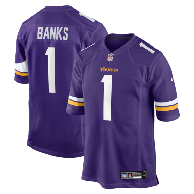 Caleb Banks Minnesota Vikings 2026 NFL Draft First Round Pick No. 18 Team Game Jersey - Purple