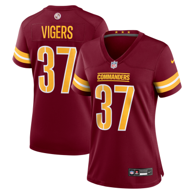 Car'lin Vigers Washington Commanders Women's Team Game Jersey -  Burgundy