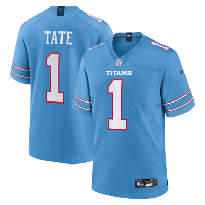 Carnell Tate Tennessee Titans 2026 NFL Draft First Round Pick No. 4 Team Game Jersey - Light Blue