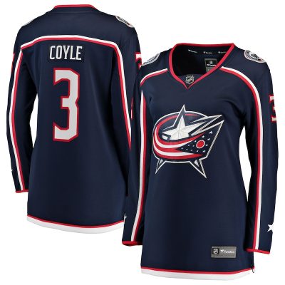 Charlie Coyle Columbus Blue Jackets Women's Home Breakaway Jersey - Navy