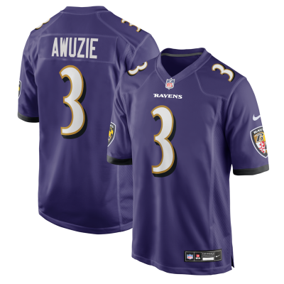Chidobe Awuzie Baltimore Ravens Team Game Jersey -  Purple