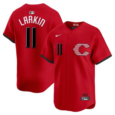 Cincinnati Reds 2026 City Connect Vapor Premier Stitched Jersey - Barry Larkin
