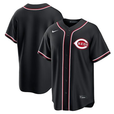 Cincinnati Reds Fashion Replica Black Out Jersey