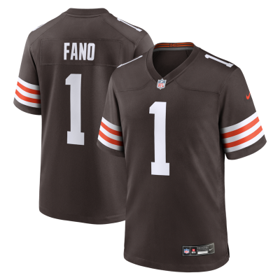 Cleveland Browns Spencer Fano 2026 NFL Draft First Round Pick No. 9 Team Game Jersey - Brown