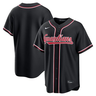Cleveland Guardians Fashion Replica Black Out Jersey