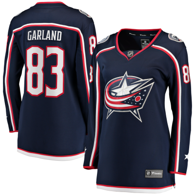 Conor Garland Columbus Blue Jackets Indiana Women's Home Breakaway Jersey - Navy