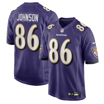 Cornelius Johnson Baltimore Ravens Team Game Jersey -  Purple