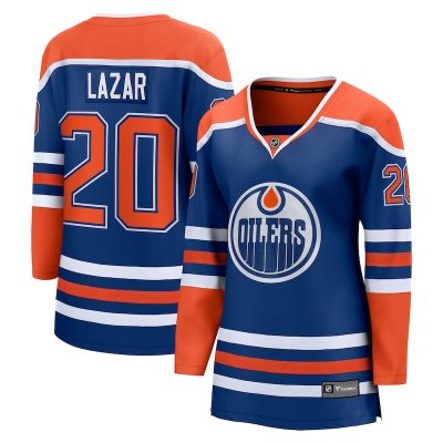 Curtis Lazar Edmonton Oilers Women's Home Breakaway Jersey - Royal