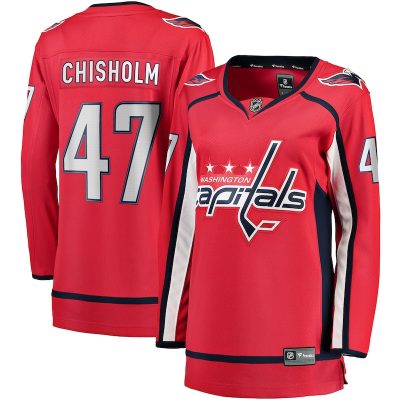 Declan Chisholm Washington Capitals Women's Home Breakaway Jersey - Red