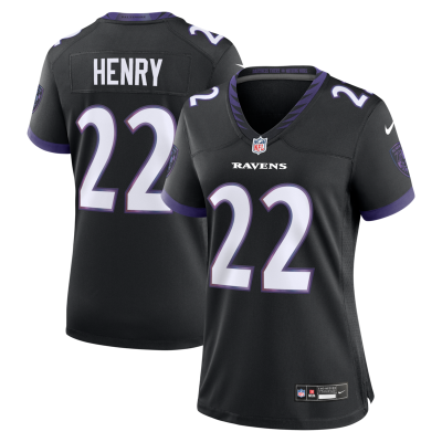 Derrick Henry Baltimore Ravens Women's Alternate Game Jersey - Black