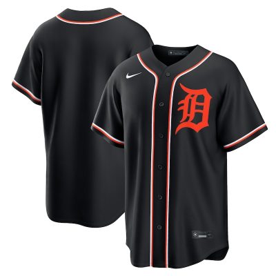 Detroit Tigers Fashion Replica Black Out Jersey