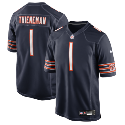 Dillon Thieneman Chicago Bears 2026 NFL Draft First Round Pick No. 25 Team Game Jersey - Navy