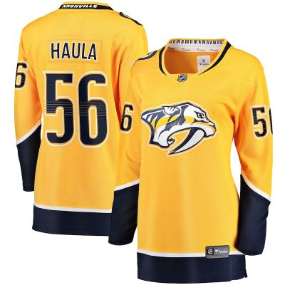 Erik Haula Nashville Predators Women's Home Breakaway Player Jersey - Gold