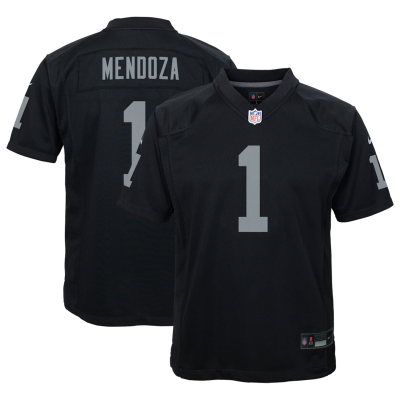 Fernando Mendoza Las Vegas Raiders Youth Team Game Jersey - Black