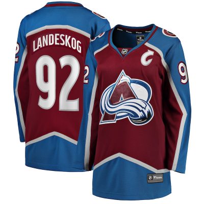 Gabriel Landeskog Colorado Avalanche Women's Captain Patch Home Breakaway Player Jersey - Burgundy