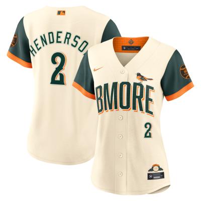 Gunnar Henderson Baltimore Orioles Women's 2026 City Connect Stadium Jersey - Cream