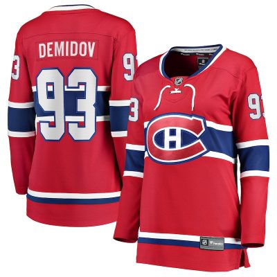 Ivan Demidov Montreal Canadiens Women's Home Breakaway Player Jersey - Red