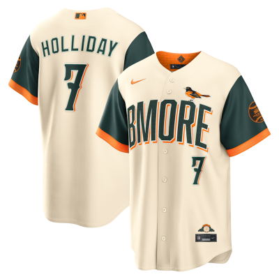 Jackson Holliday Baltimore Orioles 2026 City Connect Stadium Jersey - Cream
