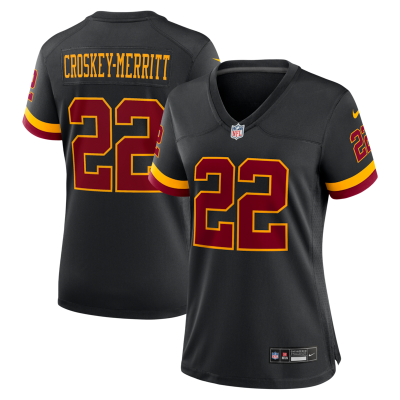 Jacory Croskey-Merritt Washington Commanders Women's Hail Raiser Alternate Game Jersey - Black