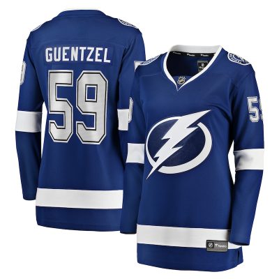 Jake Guentzel Tampa Bay Lightning Women's Home Premier Breakaway Player Jersey Breakaway Jersey - Blue