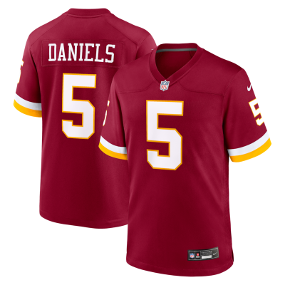 Jayden Daniels Washington Commanders Game Jersey - Burgundy