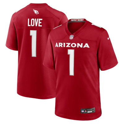Jeremiyah Love Arizona Cardinals 2026 NFL Draft First Round Pick No. 3 Team Game Jersey - Cardinal