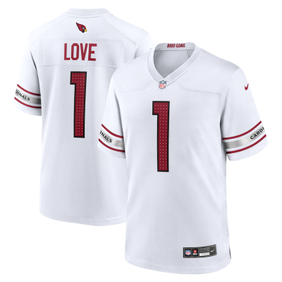 Jeremiyah Love Arizona Cardinals Game Player Jersey - White