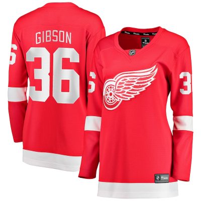 John Gibson Detroit Red Wings Women's Home Breakaway Jersey - Red