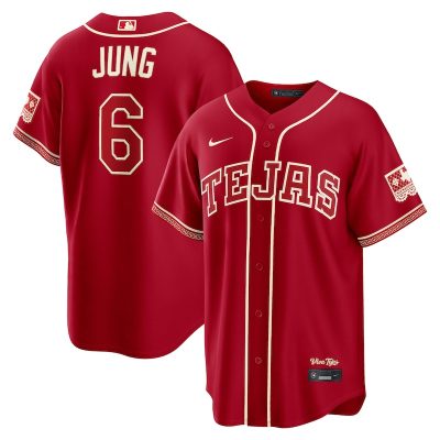 Josh Jung Texas Rangers 2026 City Connect Stadium Jersey - Red