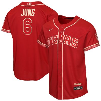 Josh Jung Texas Rangers Youth 2026 City Connect Stadium Jersey - Red