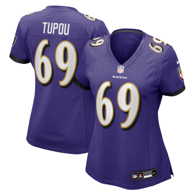 Josh Tupou Baltimore Ravens Women's Team Game Jersey -  Purple