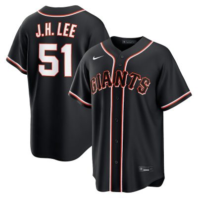 Jung Hoo Lee San Francisco Giants Fashion Replica Black Out Jersey