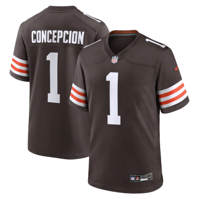 KC Concepcion Cleveland Browns 2026 NFL Draft First Round Pick No. 24 Team Game Jersey - Brown