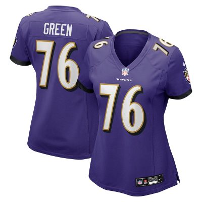 Kenyon Green Baltimore Ravens Women's Team Game Jersey -  Purple
