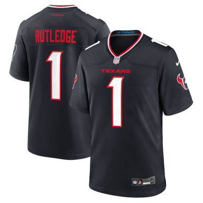 Keylan Rutledge Houston Texans 2026 NFL Draft First Round Pick No. 26 Team Game Jersey - Navy