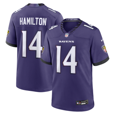 Kyle Hamilton Baltimore Ravens Team Game Jersey - Purple