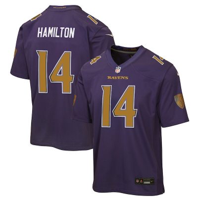 Kyle Hamilton Baltimore Ravens Youth Alternate 2 Game Jersey - Purple