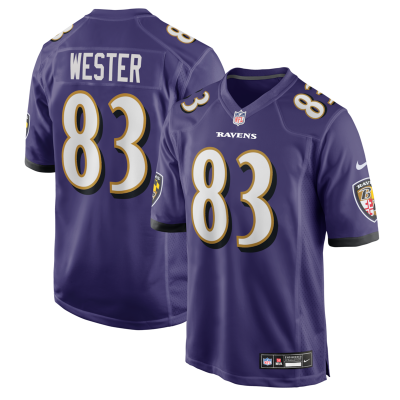 LaJohntay Wester Baltimore Ravens Team Game Jersey -  Purple