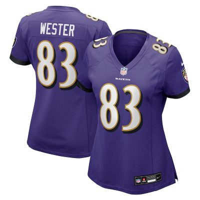 LaJohntay Wester Baltimore Ravens Women's Team Game Jersey -  Purple